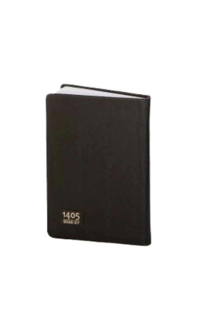 سررسید چرم طرح زبرا مشکی