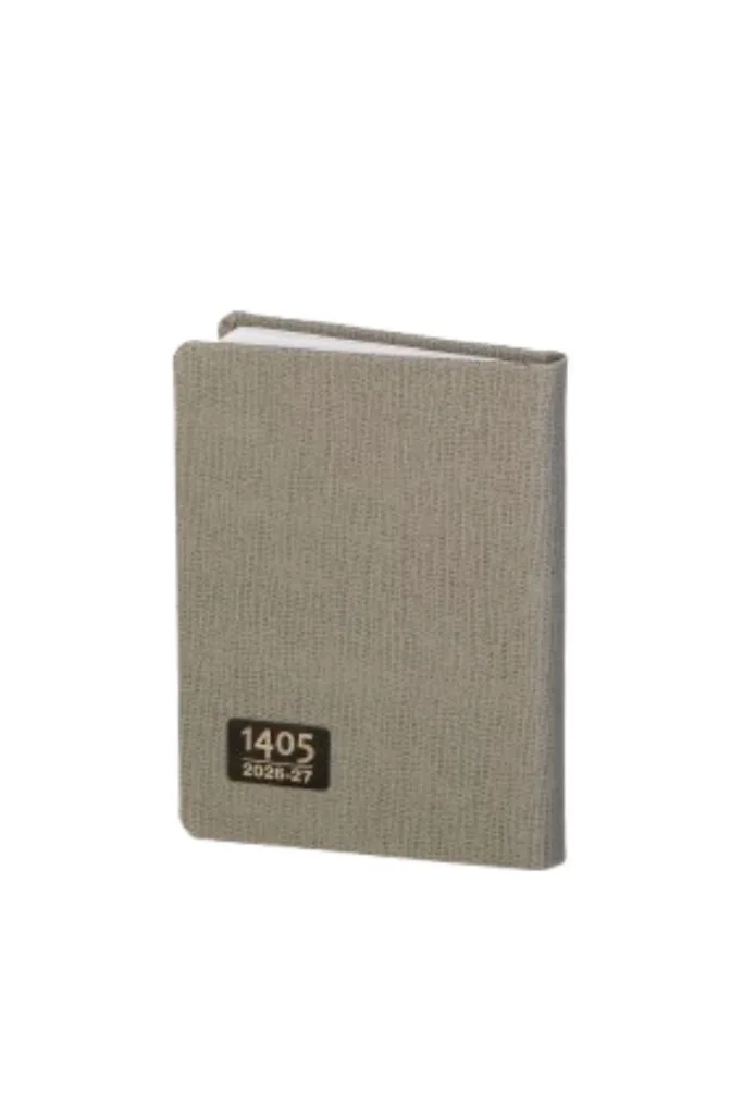 سررسید چرم طرح برگ طوسی